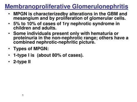 Ppt Membranoproliferative Glomerulonephritis Powerpoint Presentation Id1895795