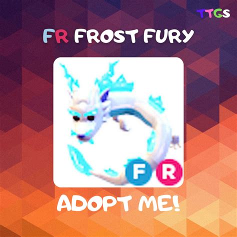 Fly And Ride Frost Fury Fr Roblox Adopt Me Etsy