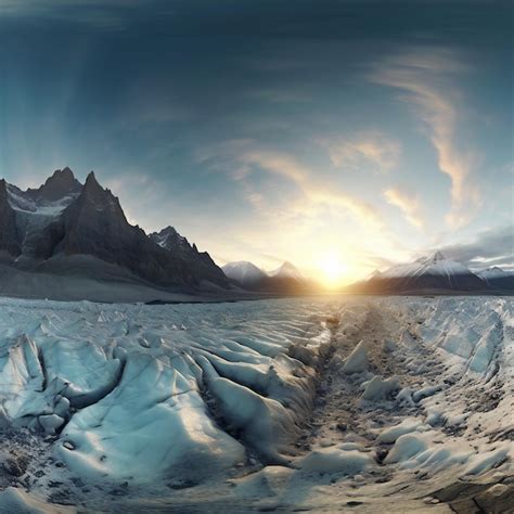 Fant Stico Paisaje Invernal Con Monta As Nevadas Al Fondo Foto Premium