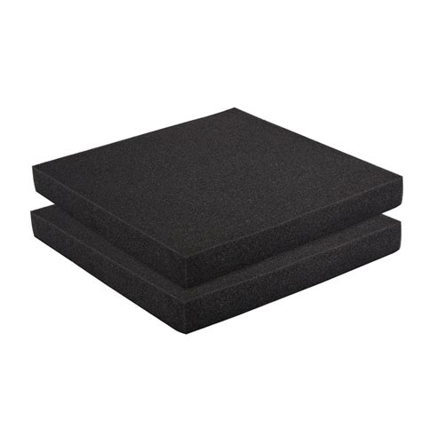 4 Pack Black Packing Foam Sheets Polyurethane Foam Pad Cuttable Bottom