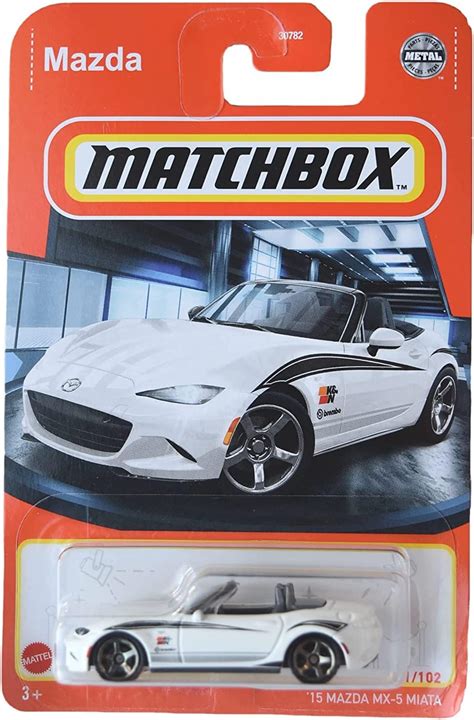 Brandclub Hot Wheels Matchbox 15 Mazda MX 5 Miata White 61 102