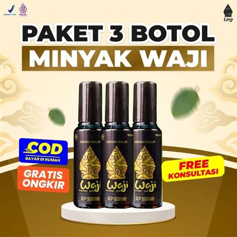 Jual Minyak Waji Waji Warisan Jawi Paket 3 Botol Untuk Nyeri Sendi