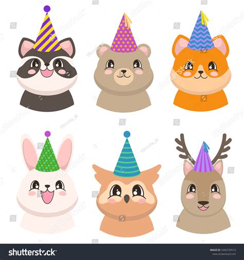 Animals Wearing Party Hats