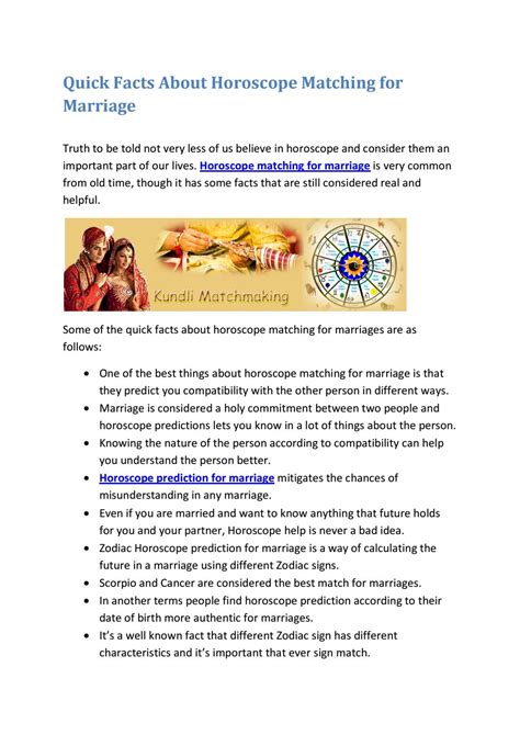 Horoscope Matching For Marriage 1 By Astrology Garden Issuu