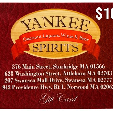 Yankee Spirits $100 Gift Card - Yankee Spirits