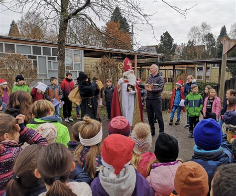 Besuch vom Nikolaus Grundschule im Ebnet Wangen im Allgäu