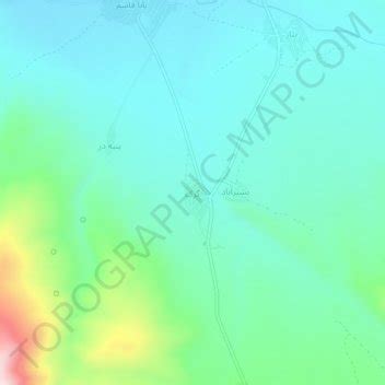 Karak topographic map, elevation, terrain