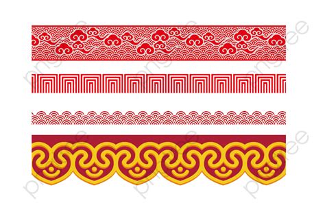 Chinese Pattern Pattern Chinese Style Free Buckle Material Png