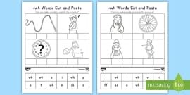 Long And Short Oo Digraphs Cut And Paste Activity Twinkl