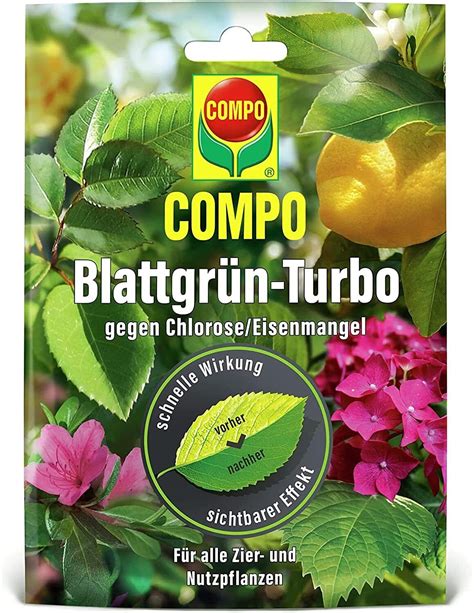 COMPO Blattgrün Turbo 20 g Gegen Eisenmangel Chlorose Eisendünger