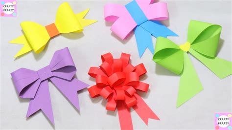 5 Easy Paper Bow Ribbon T Wrap Origami Bow For Beginners Making Youtube