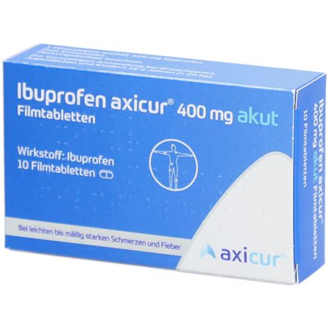 Ibuprofen Axicur Mg Akut Filmtabletten St Shop Apotheke