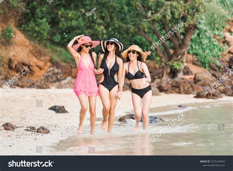 Group Sexy Woman Wear Bikini Underwear Stock Photo 1075146452 Shutterstock
