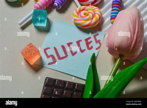 Flat Lay Note With The Word Why On A Background Of Candy Chocolate