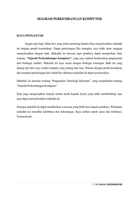 Contoh Makalah Sejarah