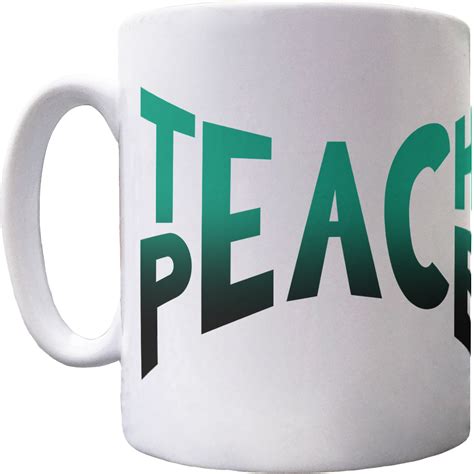 Teach Peace Ceramic Mug Redmolotov