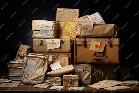 Premium Ai Image A Stack Of Mail