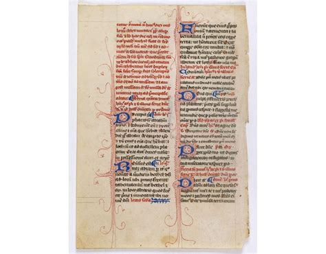 bible leaf  vellum   manuscript bible loeb larocquecom