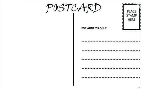 Postcard Template Dimensions - Cards Design Templates