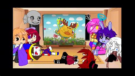 реакция удивительного цифрового цирка на лайк 2 часть - YouTube