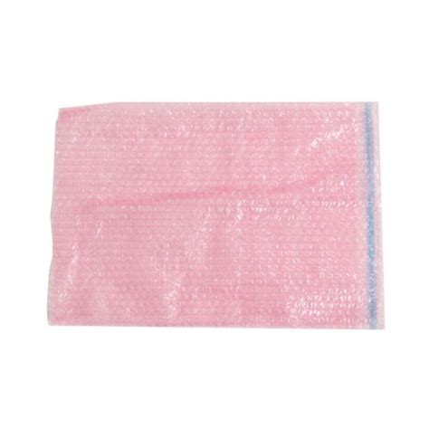 Pink Anti Static Transparent Air Bubble Pouch Size 100 Mm X 200 Mm At