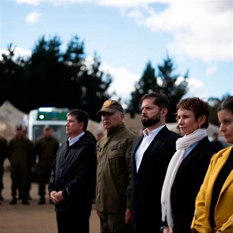 Presidente Boric desde Los Álamos Policías FF AA y Gobierno están