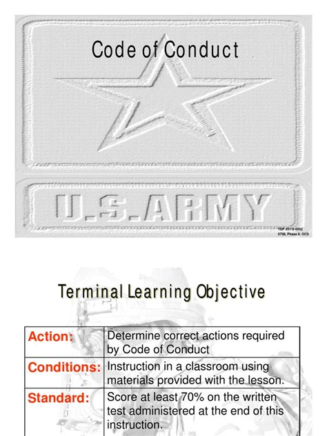 0708 Code Of Conduct 1 Prisoner Of War National Security