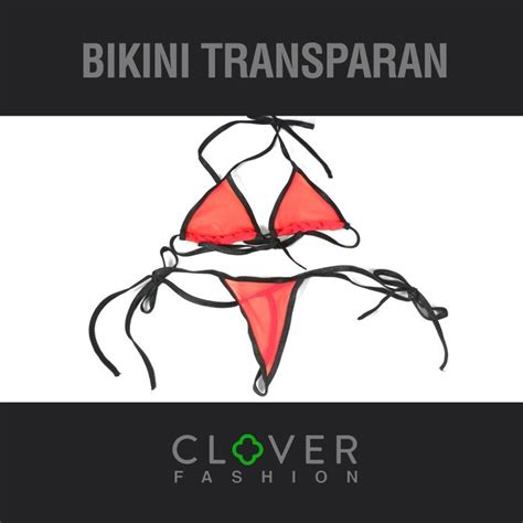 Jual Bikini Transparan Lingerie Transparan Micro Bikini Thong Bra Set Jakarta Utara Elli