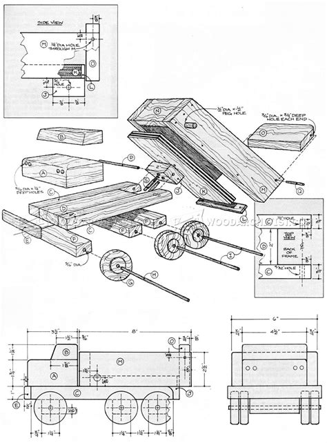 Wooden Dump Truck Plans • WoodArchivist