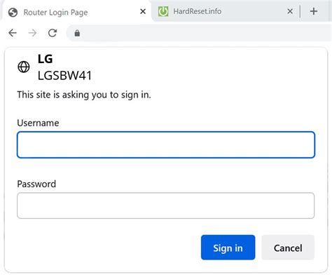 LG LGSBW41 Default Password, How To - HardReset.info