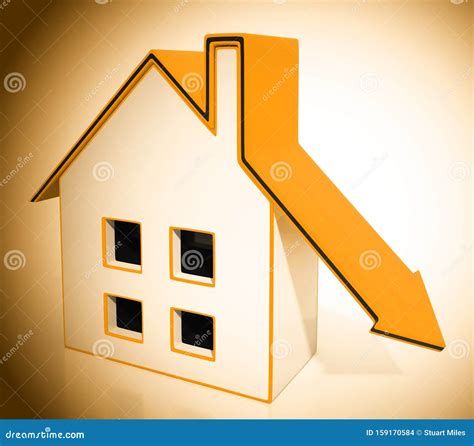 Downsize Home House Symbol Means Downsizing Property Due To Retirement