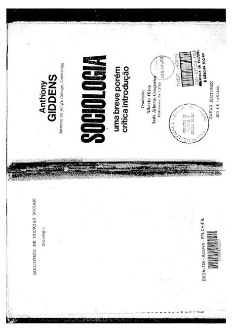 Pdf Anthony Giddens Sociologia Quest Es E Problemas Dokumen Tips