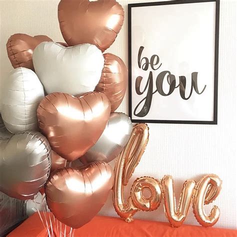 Valentine Hearts Balloon Nude Heart Balloons Engagement Balloons Baby Girl Shower Balloons
