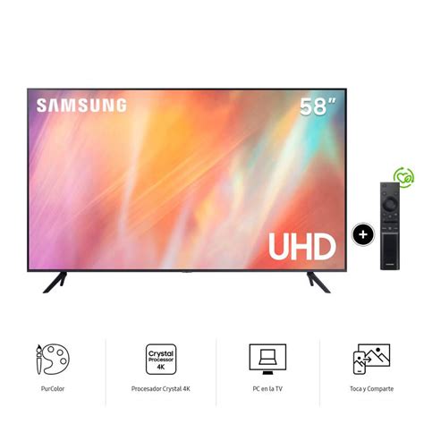 Televisor Samsung Smart TV 58" UHD 4K UN58AU7000GXPE SAMSUNG ...