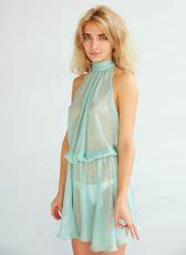 Amazing Blonde Bella Luz Strips Naked And Bends Over On Photoshoot Photos