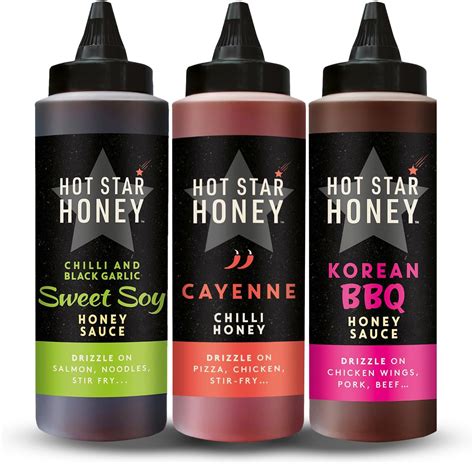 Hot Star Honey Asian Sauce Gift Set Sweet Soy Honey Chilli Honey Korean BBQ Sauce