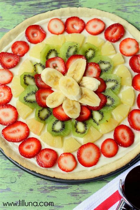 Fruit Pizza Recipe Fruit Pizza Recipe Fresh Fruit Recipes Recipes