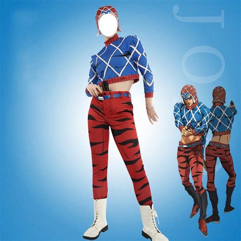 Anime JoJo's Bizarre Adventure Cosplay Costume Mista cosplay Set | Shopee Philippines