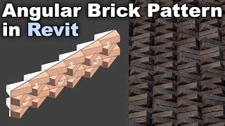 Angular Brick Pattern In Revit Tutorial Doovi