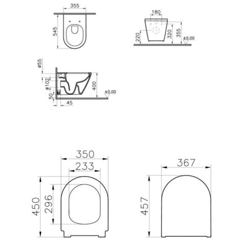 Alca Pack WC Bâti autoportant WC sans bride Vitra Integra avec