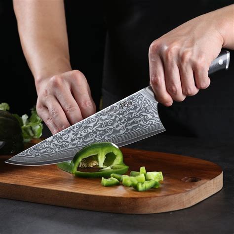 Turwho Chef Knife Japan Vg Damascus Steel Santoku Slicing Kitchen