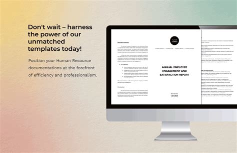 Annual Employee Engagement and Satisfaction Report HR Template in Word, PDF, Google Docs ...
