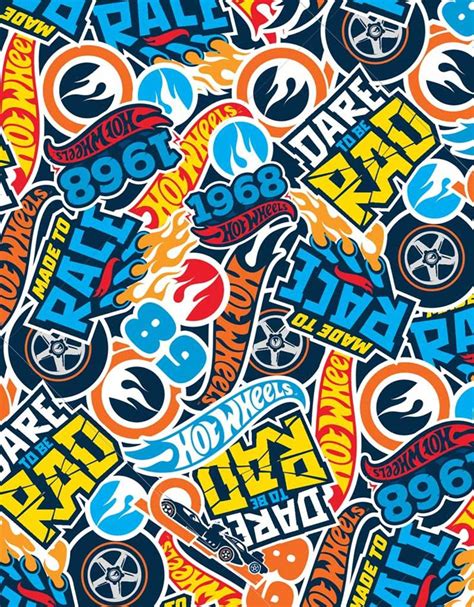 Hot Wheels Dare To Be Rad Wallpaper Mural Hot Wheels Birthday Hot Wheels Party Hot Wheels