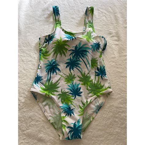 Coconut Tree Printed Pc Bikini Shopee Philippines