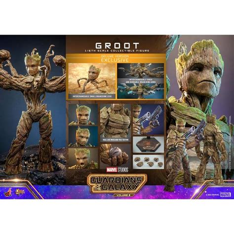 咩咩Q 全新 MMS 豪華版 HOT TOYS 星際異攻隊 Groot 樹人 格魯特 蝦皮購物