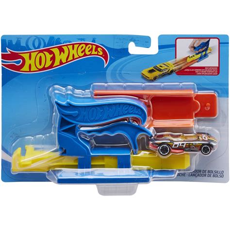 Комплект за игра Hot Wheels Синя преносима изстрелвачка и количка eMAG bg