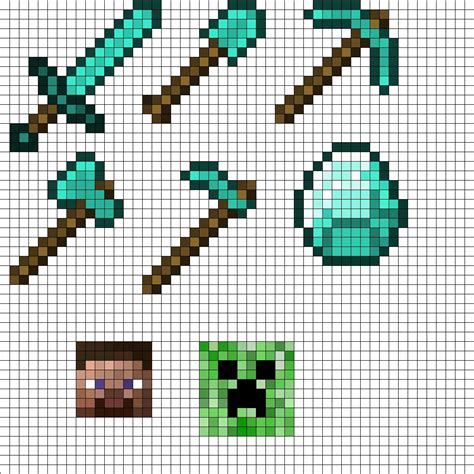 Pixel Art Minecraft Armure