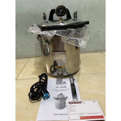 Jual Autoclave Gea Sterilisator Liter Non Timer Shopee Indonesia