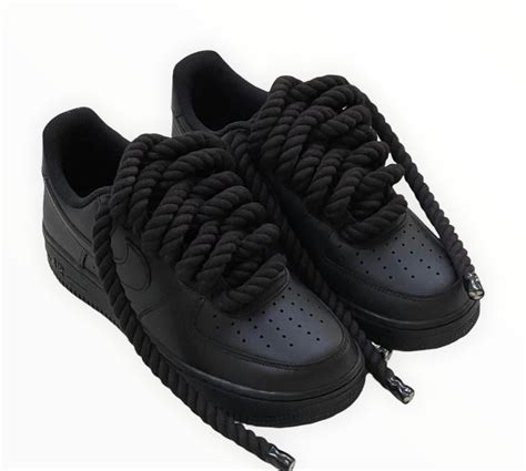 Nike Air Force 1 Rope Lace” Black Jwckicks