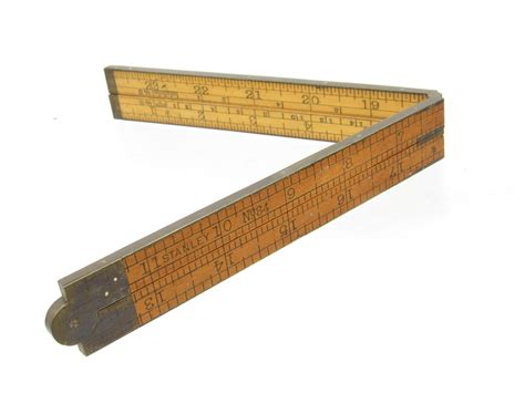 Extra Nice Stanley # 84 Half Bound Carpenters Rule 1859-1933 - Michael